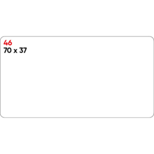 Etichette bianche permanenti Markin Copiatabu 70x37 mm - conf. 10 blister da 10 ff - X11046