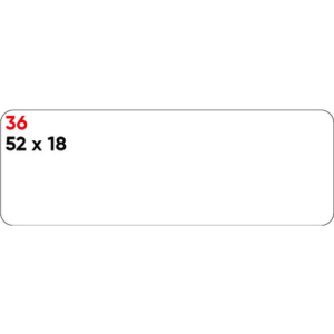 Etichette bianche permanenti Markin Copiatabu 52x18 mm - conf. 10 blister da 10 ff A4 - X11036