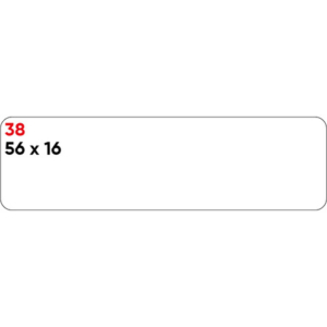 Etichette bianche permanenti Markin Copiatabu 56x16 mm - conf. 10 blister da 10 ff - X11038