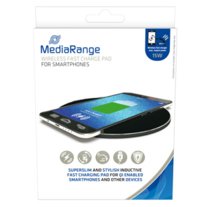 Caricabatterie wireless per smartphone Media Range nero MRMA118