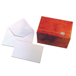 Biglietti augurali con busta Blasetti - bianco in conf. 100 pz - 75x112 mm 532