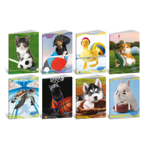 Maxi quaderni Blasetti Cuccioli A4 18+1 ff carta 100 g/m² - conf. 10 pezzi - rigatura 10 mm margine - 8995