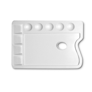 Tavolozza in plastica per pittura DOM rettangolare - formato 25x17 cm - 165