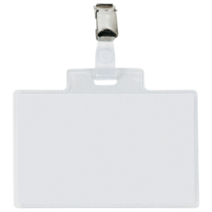 Targa portabadge con clip Sei Rota PASS 4E - formato 11x7 cm - conf. 100 pezzi - 318214