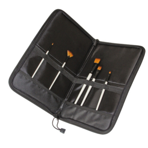 Astuccio-Cavalletto pieghevole per pennelli - nero - 10556