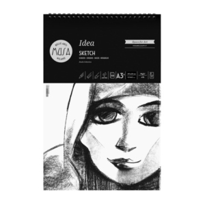 Blocco con spirale Belle Arti Musa Idea Sketch - 90 g - A4 100 fogli - MU123793