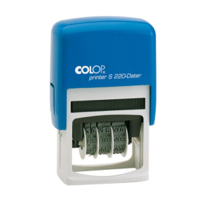 Timbro Colop S220 autoinchiostrante datario - 4x25 mm piastra non personalizzabile - S220BLS