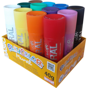 Playcolor tempera solida in stick 12 colori assortiti - 40 gr 58331