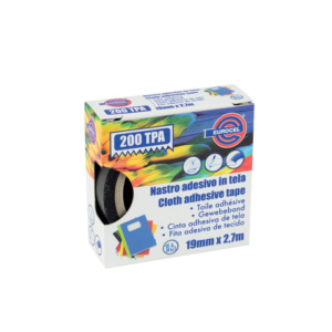 Nastro adesivo telato Eurocel formato 19 mm x 2,7 m - colore nero 016714194