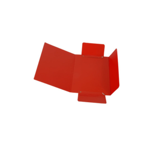 Cartella a tre lembi con elastico Cartotecnica del Garda 17x25 cm colore rosso - CG0040LBXXXAE02