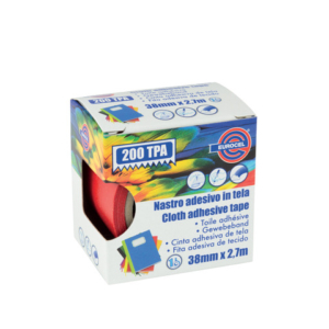 Nastro adesivo telato Eurocel formato 38 mm x 2,7 m - colore rosso 016214314