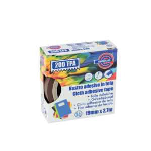 Nastro adesivo telato Eurocel formato 19 mm x 2,7 m - colore marrone 016114194