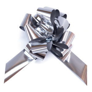 Fiocco nastro Bolis argento - Ø 16 cm conf. 20 pz 65014862019 -15