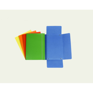 Cartella a tre lembi con elastico Cartotecnica del Garda 17x25 cm - 10 colori assortiti - CG0040LBXXXAE15