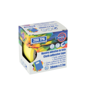 Nastro adesivo telato Eurocel formato 38 mm x 2,7 m - colore giallo 016414314