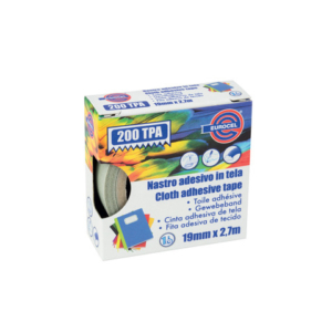Nastro adesivo telato Eurocel formato 19 mm x 2,7 m - colore grigio 016514194