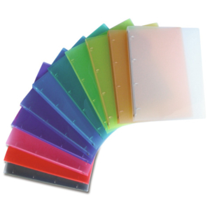 Raccoglitore trasparente 4 anelli Nikoffice in colori assortiti Ø 16 - colorato - 01NIK172/4N