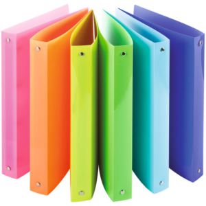 Raccoglitore 4 anelli Nikoffice in colori assortiti diametro 16 - fluo - 01NIK381/A