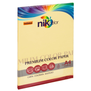 Carta colorata colori pastello formato A4 Nikoffice 5 colori assortiti pastello 80 g - 250 ff - 23NIK095/1