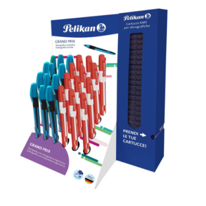 Espositore 24 penne sferografiche Grand Prix Pelikan con cartrucce colori assortiti - 294439