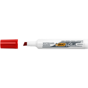 Marcatore per lavagne bianche BIC Velleda 1791 punta a scalpello tratto 3,3-4,6 mm rosso - 9431981