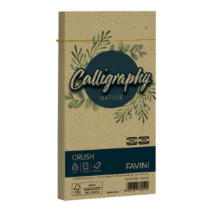 Buste Favini Calligraphy Nature per carta da lettere 120 g/m² conf. 25 11x 22 cm - oliva - A57N204