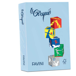 Carta colorata Favini Le Cirque A4 160 g/m² colori tenui - risma da 250 fogli azzurro - A747304