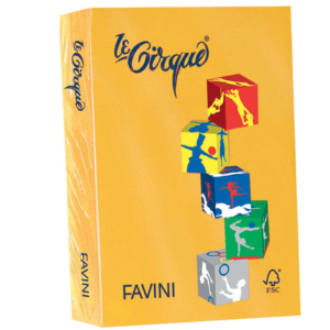 Carta colorata Favini Le Cirque A4 160 g/m² colori forti - risma da 250 fogli oro - A74H304