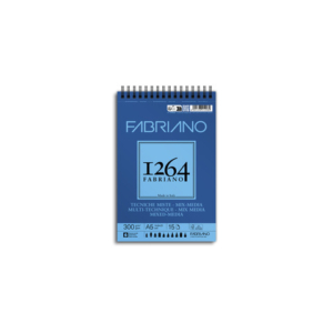 Blocco spiralato tecniche miste Fabriano 1264 - 300 g A5 - 15 fogli 19100642