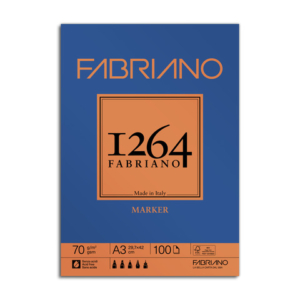 Blocco di carta collato Fabriano 1264 Marker 70 g A3 - 19100641