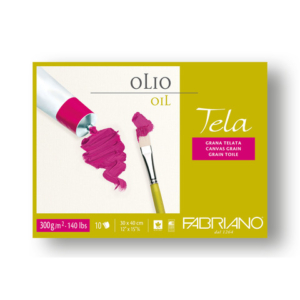 Blocco carta per pittura a olio TELA 300 g - 10 fogli 30x40 cm - 68003040