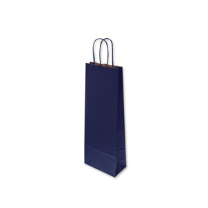 Borsa porta bottiglia Florio Carta colore blu - formato 14x9x40 cm - conf. 25 pz - 72191