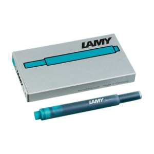 Cartucce ricambio Lamy T10 in confezione da 5 colore inchiostro turchese 1202741
