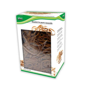Scatola elastici tondi in caucciù Lebez 1 Kg Ø 50 mm - 80x2 mm - 75091