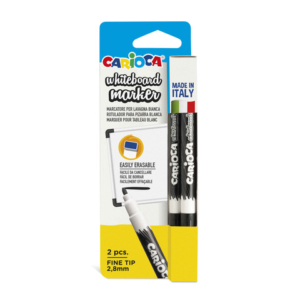 Marcatore per lavagna bianca Carioca - blu - conf. 2 pezzi - 42760/02