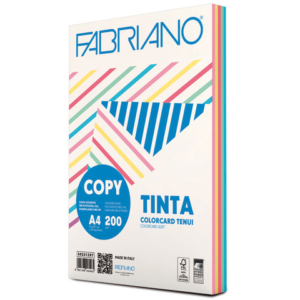 Carta colorata Copy Tinta 200 g Fabriano A4 - colori tenui - 19100819