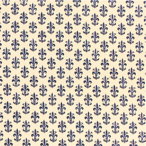 Rotolo carta lavabile per cassetti Sadoch - 50 cm x 5 m fantasia giglio blu - X33X5-777