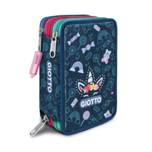 Astuccio Giotto collezione Candy 3 Zip in 3 fantasie assortite - F954000