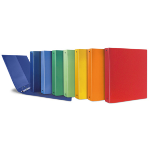Raccoglitore in PP a lastra riciclato Sei Rota Terra A4 - colori assortiti - 4 anelli Ø 30 mm - 36933190