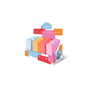 Espositore 12 astucci a bustina Pigna monocromo in silicone assortiti 023264600