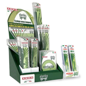 Espositore 61 articoli assortiti Arda Elastika - righe, goniometri, squadre - EL4766P