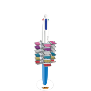 Espositore 380 penne a sfera a scatto Bic 4 Colours Floorstand 9564382