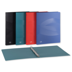 Raccoglitore a 4 anelli in PPL riciclato Osmose D 15 - 22x30 cm - conf. da 20 pezzi in colori assortiti - 400162659