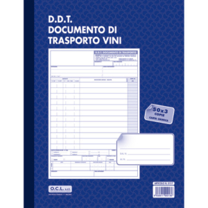 Blocco documento di trasporto vini O.C.L. 50x3 copie - 0117N
