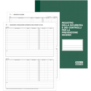 Registro sicurezza e controlli per la prevenzione incendi O.C.L. 48 pagine - 1055N