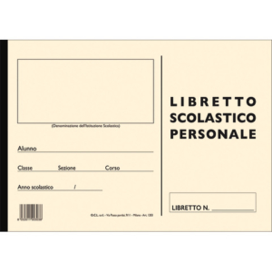 Libretto scolastico personale O.C.L. 80 pagine - 1203