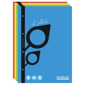 Blocco collato a fogli mobili Rambloc FSC® A4 - 40 ff - 80 g - conf. da 5 pz - bianco - 90500304