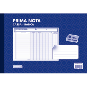 Blocco prima nota cassa banca O.C.L. 30,5x21 cm - 0139