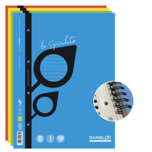 Maxi quaderno spiralato rinforzato Rambloc A4 160 pag - 80 g - 1R 90524179