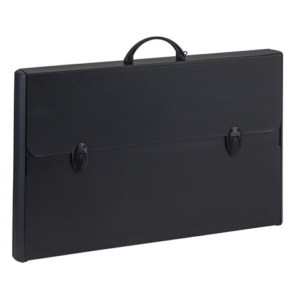Valigetta in polionda Favorit Hardox Total Black con bordi rinforzati - 60x37x5 cm - colore nero - 400173500